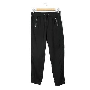 Tractr Sateen Twill Jogger Girl’s Size 12 Black Woven Rayon Fabric New NWT